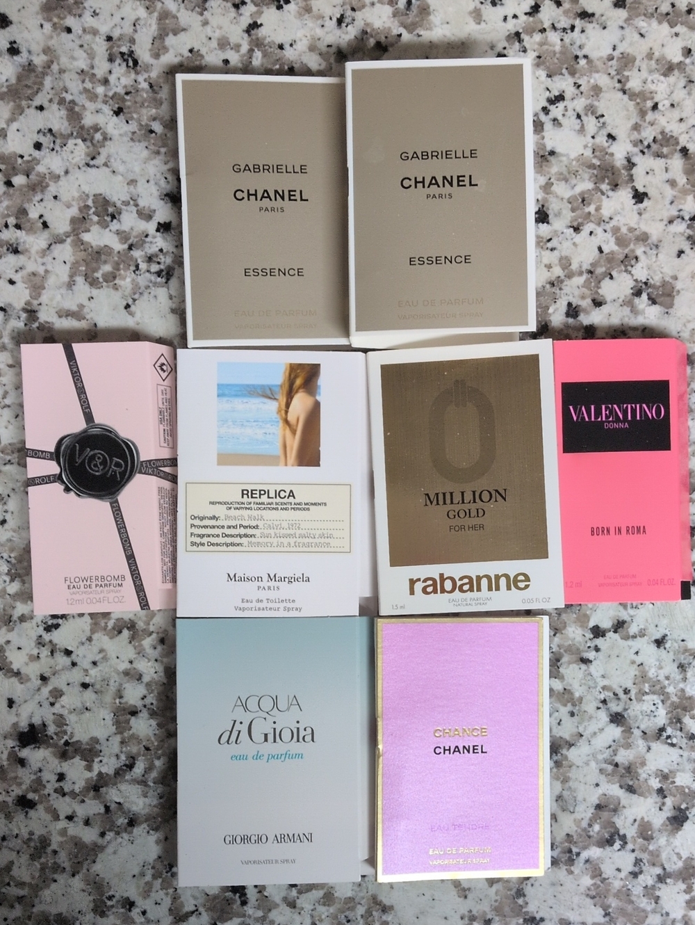 NEW 8 Pc Sample Bundle Chanel Valentino Armani Rabanne Viktor & Rolf